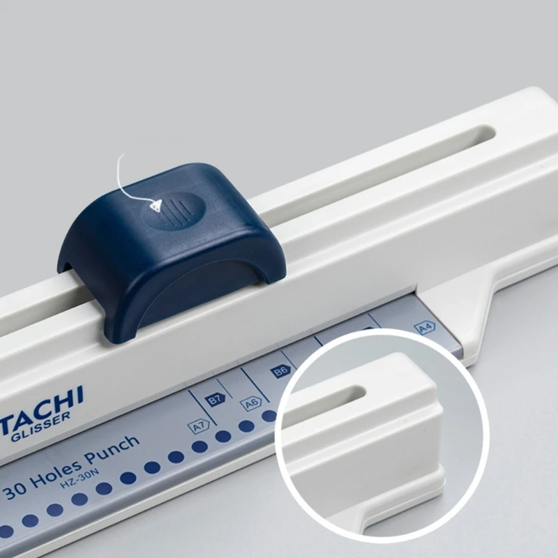 Verstellbarer 30-Loch-Papierstanzer zum Stanzen von Ordnern, Notizbüchern, Planern und Folien