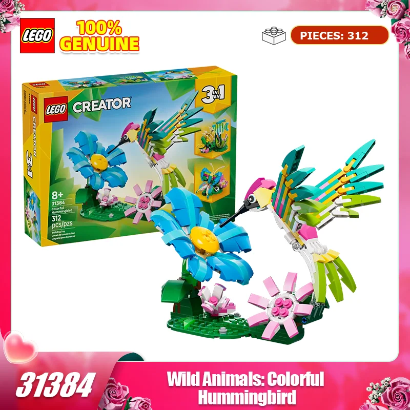 

Строительные блоки Lego 31384, разноцветные строительные блоки с изображением дикой природы, игрушки для мальчиков и девочек, детские игрушки, подарки на день рождения, подарки на день Святого Валентина