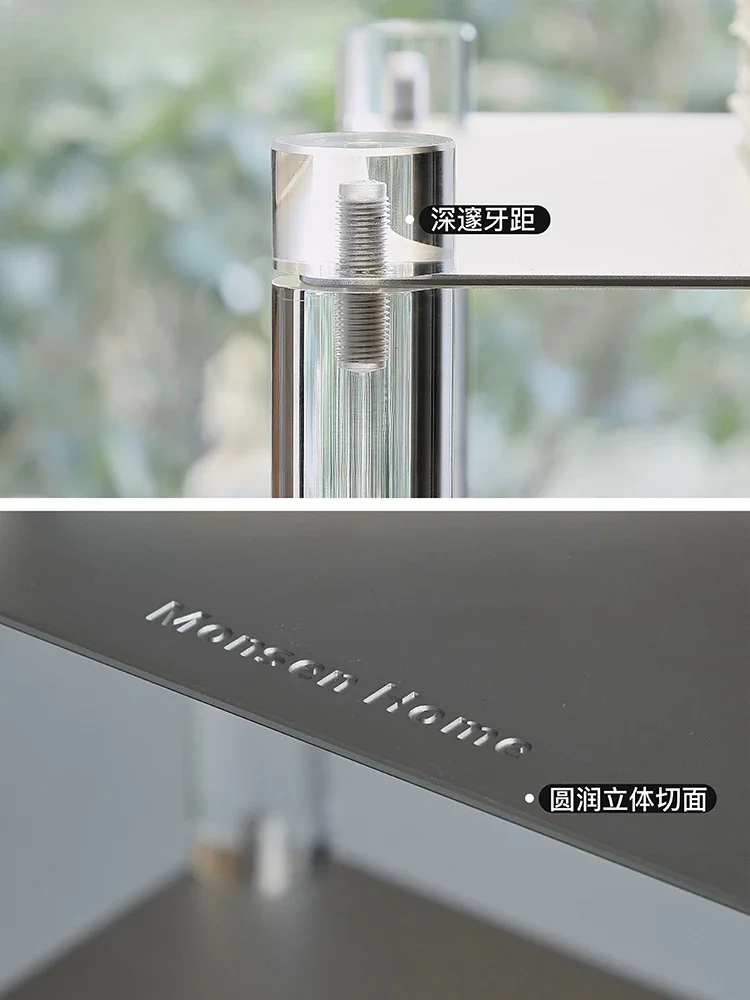 Acrylic Shelf Designer Artistic Sense Floor against the Wall Shelf Storage Rack