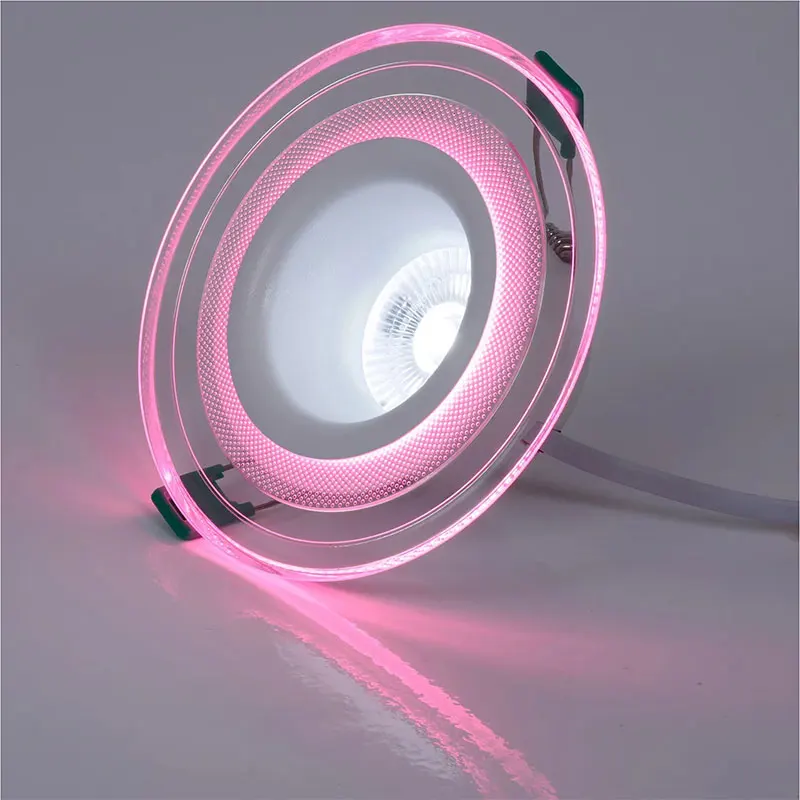 LED Downlight 3 Kleuren Instelbaar via Schakelaar AC220V 230V Spotlamp 9W Plafondrand Luminescentie Ingebouwde Huis Sfeer Spotlamp