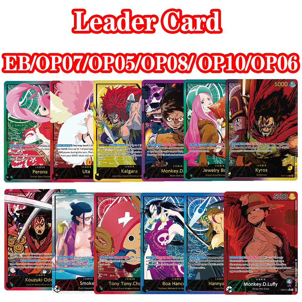 

ONE PIECE Leader Proxy Cards OP05/06/07/EB02 Luffy Law Marco Hancock PTCG Card Trading Card English Anime OPCG Collection Card