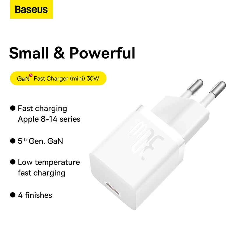 Baseus GaN5 Fast Charger(mini) 1C 30W EU