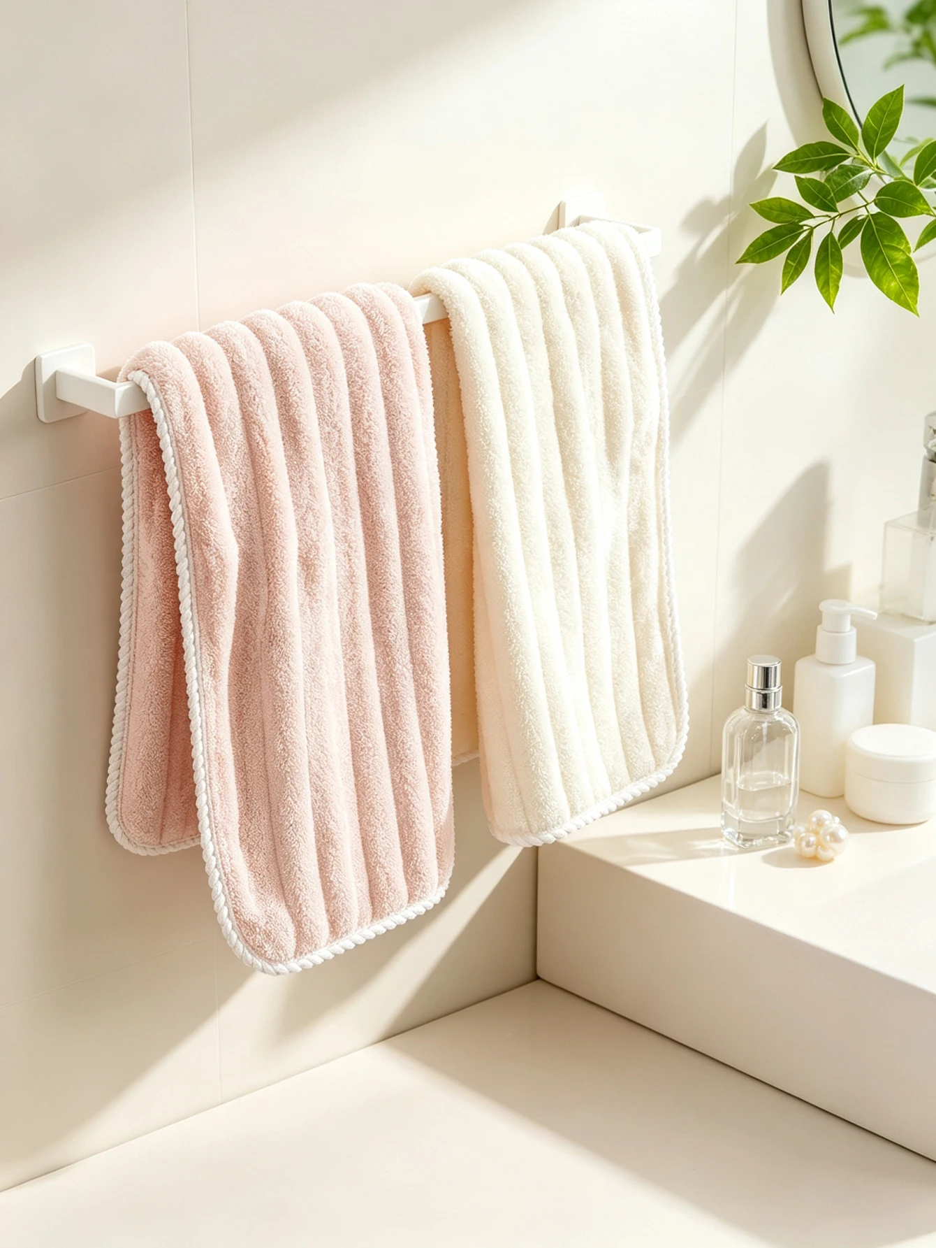 1-Piece Ultra-Absorbent Coral Fleece Face Towel, Soft, Comfortable, Quick-Drying, Lint-Free, Multi-Purpose Face Wash Towel, Bathroom Household Towel Accessory, Suitable for Daily Skincare, Travel, and Back-To-School Dorms, Ideal Housewarming and Back-To-School Gift