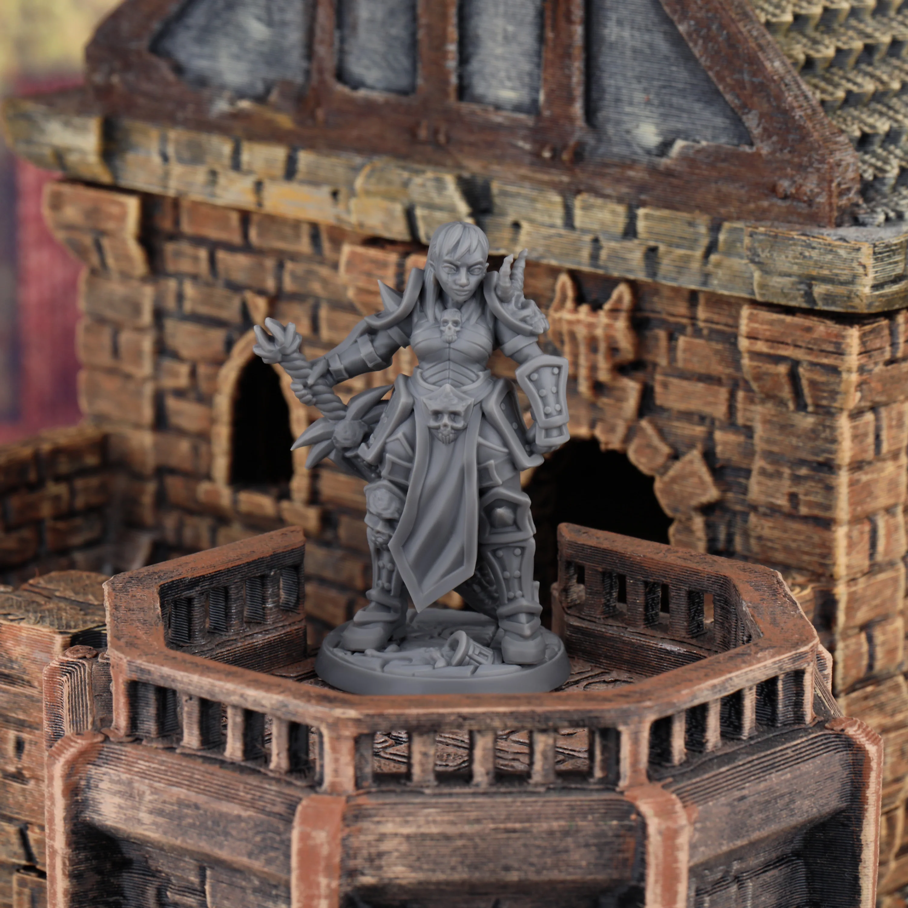 TTRPG Female Knight Miniature - Heroine Warrior Figure, Collectible Gift for TRPG Players, Great Accessory for Any RPG Campaign