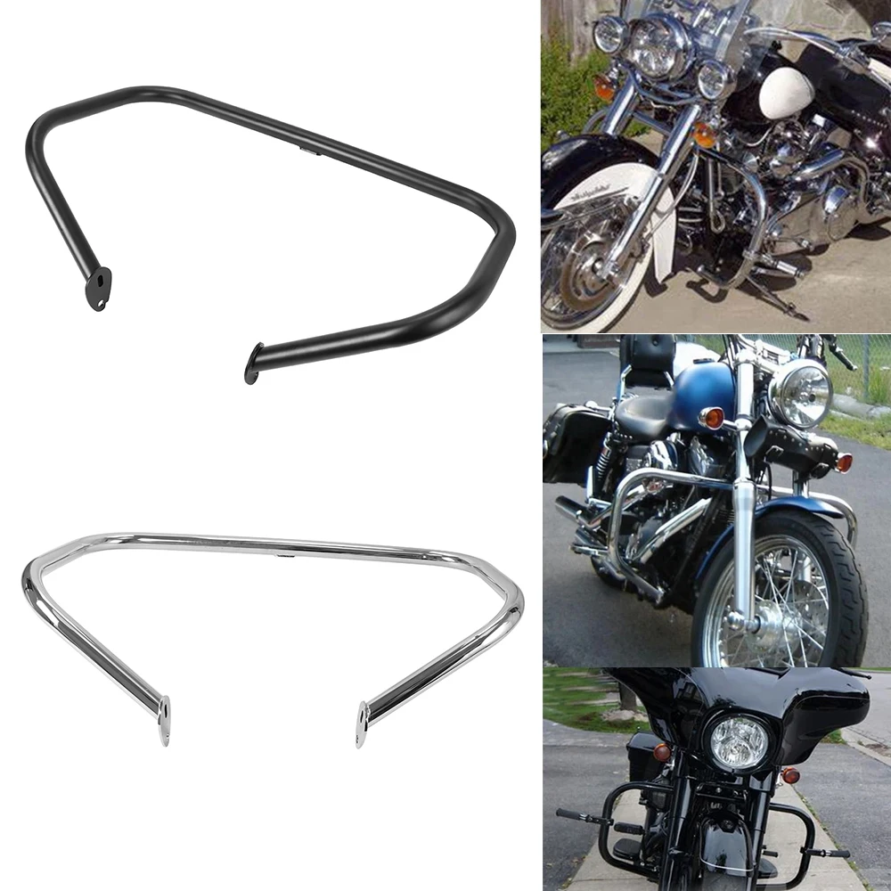 Chromowany motocykl 1 1/4 "autostrada osłona silnika pasek awaryjny metalowy dla Harley Touring Road King Street Road Electra Glide 2009-2018