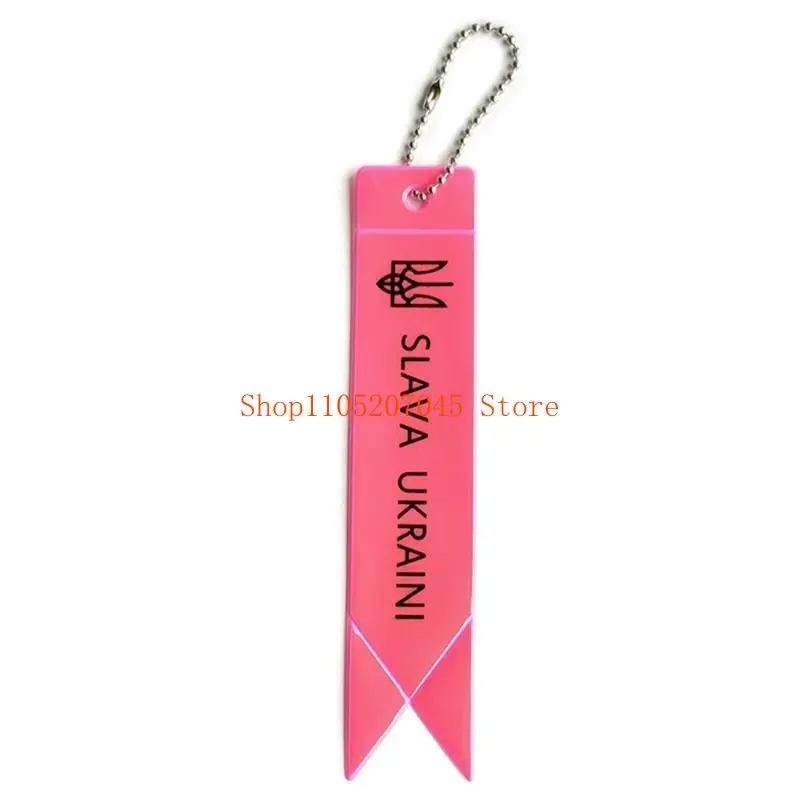 37cd Reflective Keychain Bag Pendant Accessories Reflectors Keyrings For Visible Safety Night Safety Reflectors