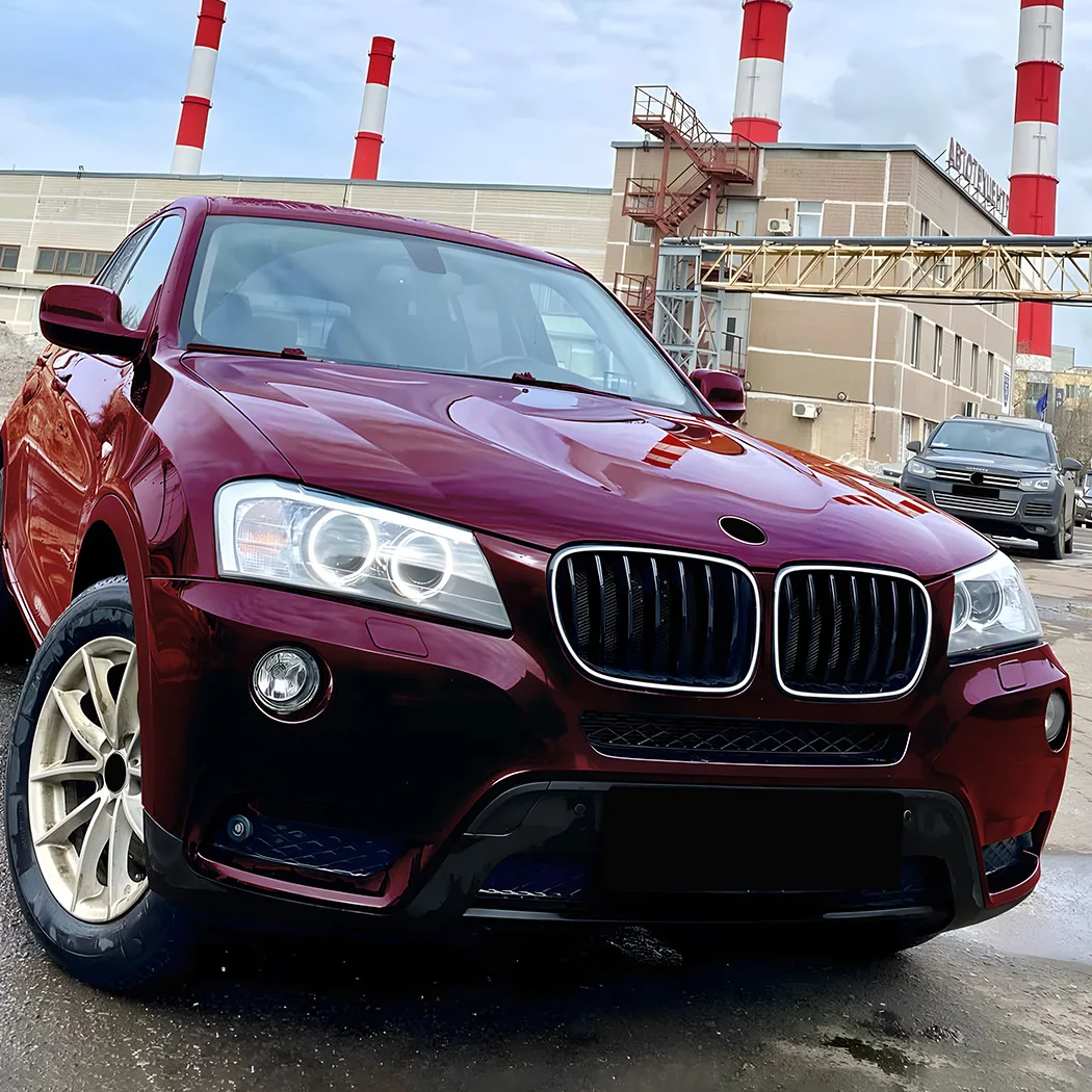 

For BMW X3 F25 2011-2013 LED Light Front Grille Gloss Black