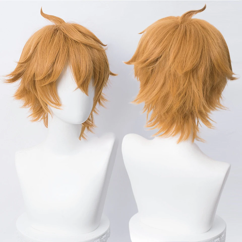 EASTSECRET Synthetic Genshin Impact Dadalia's Son Cos Wig Fools' Stiff Hair Short Hair