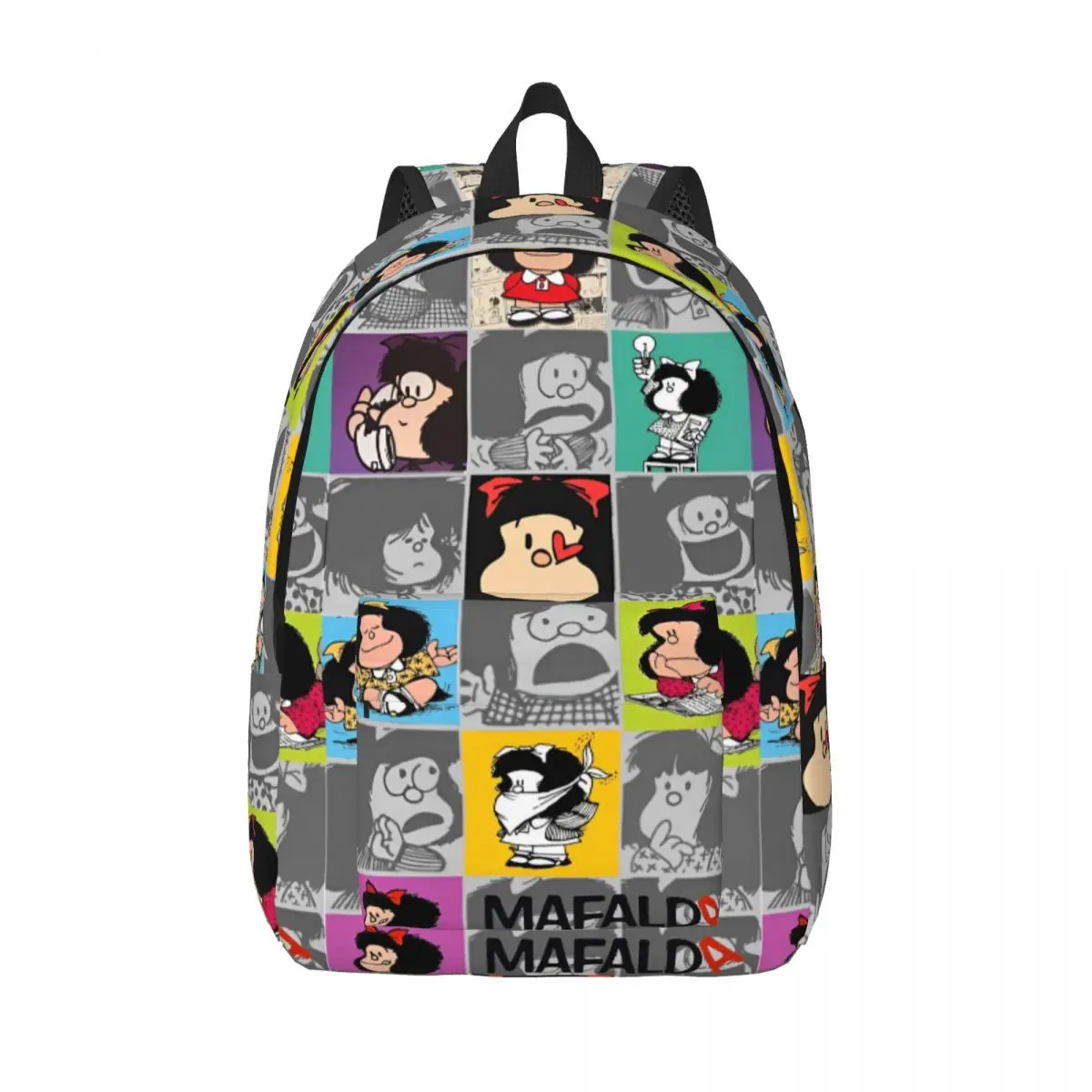 

Mafalda аниме милый мультяшный рюкзак для мужчин и женщин, повседневный школьный рюкзак для пешего туризма, путешествий, рюкзак в стиле манга, комиксов, холщовые сумки для ноутбука, подарок