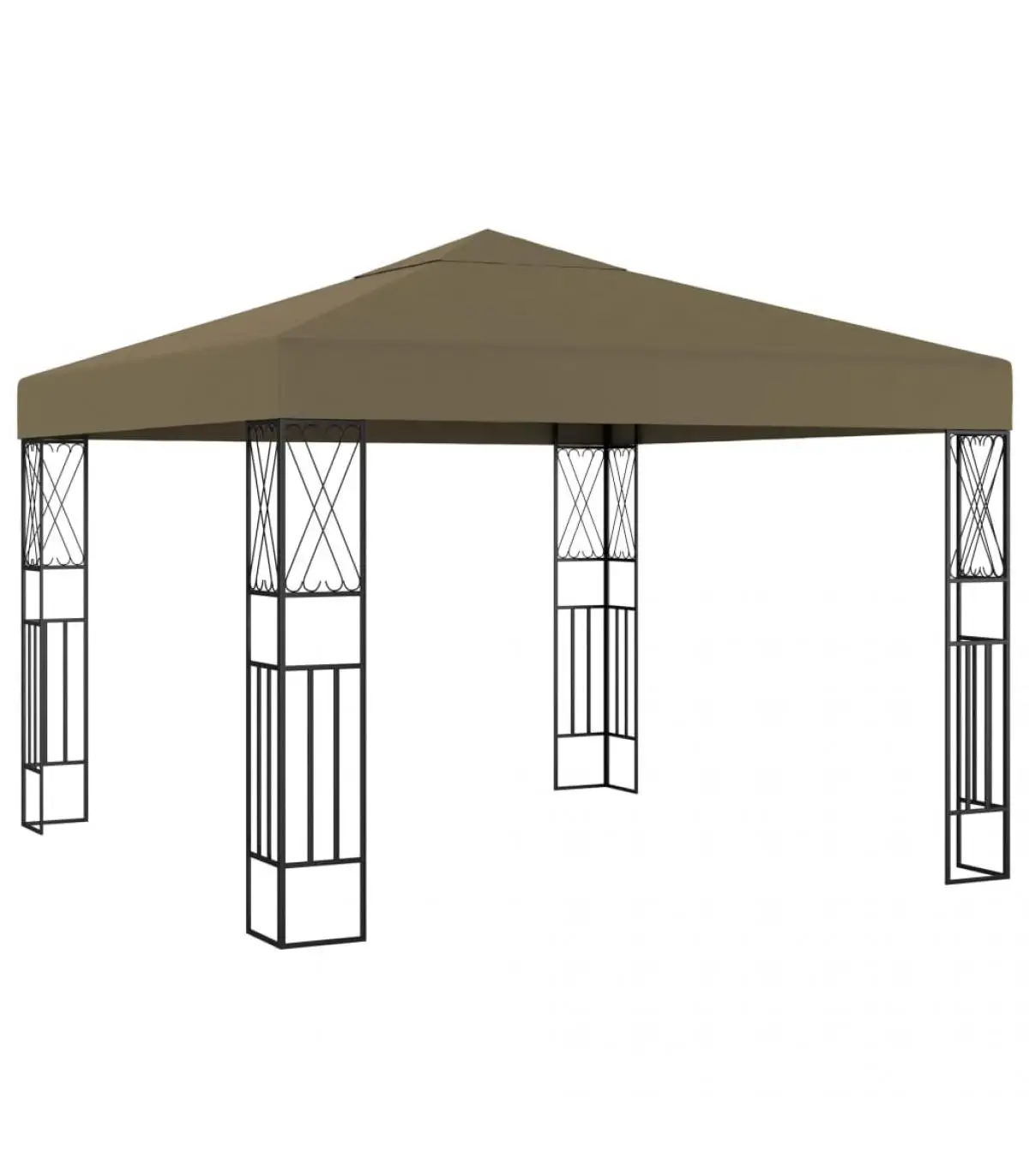 3x3 m taupé gray fabric Arbor tents and gazebos