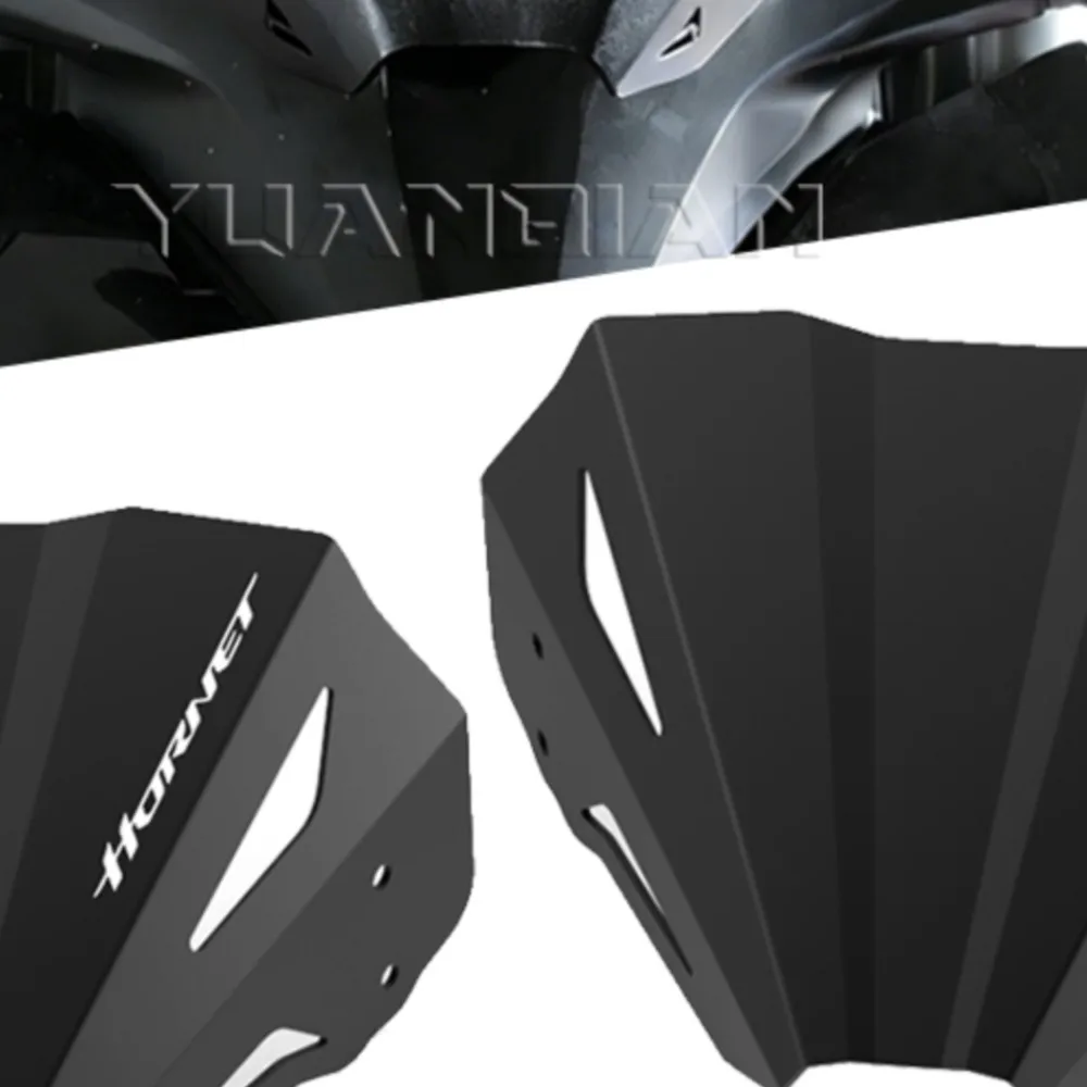 

For HONDA CB 1000 CB1000 Hornet 1000 SP 2024 2025 2026 New Motorcycle Black Windshield Aluminum Sport Windscreen Visor Deflector