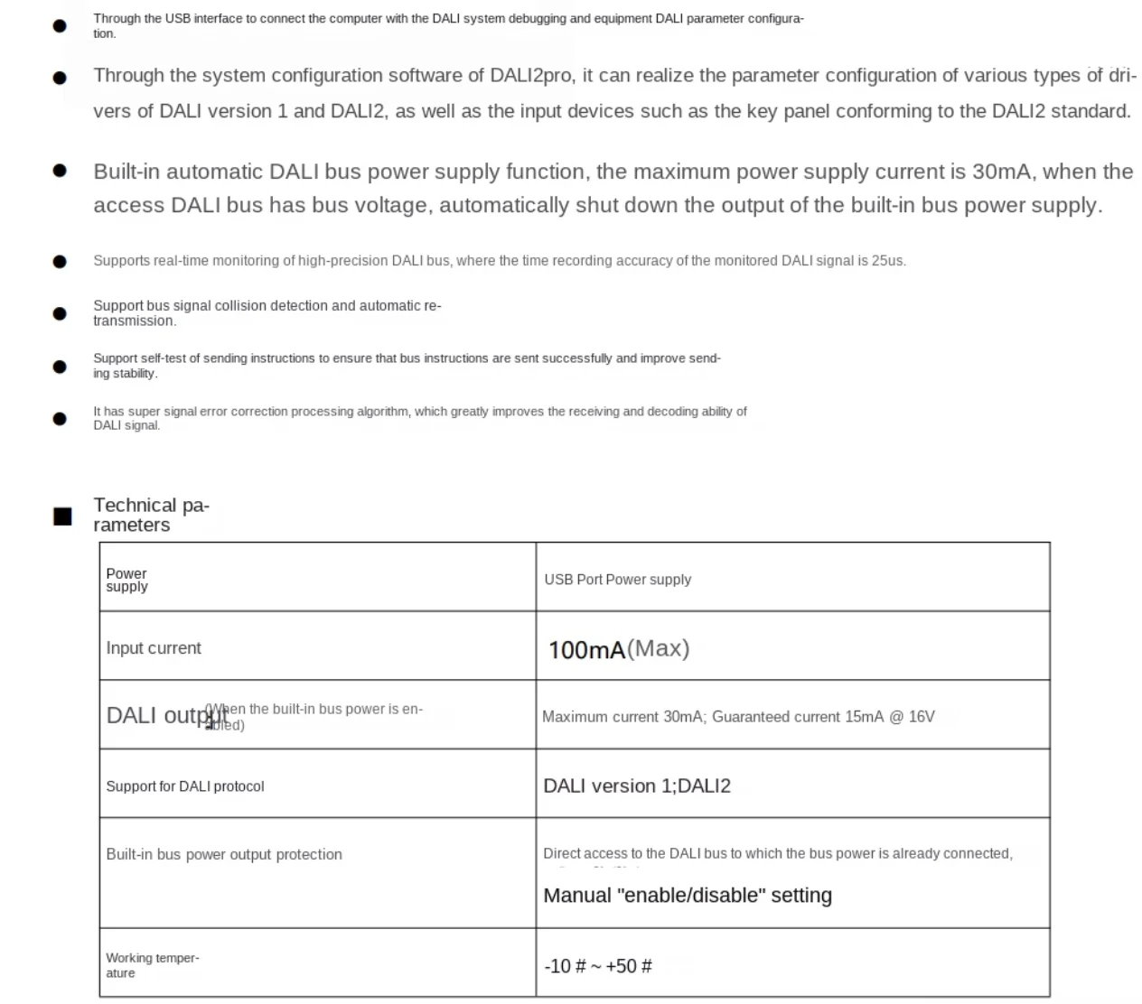 Dali2 USB Debugger Address Allocation Device USB to DALI Gateway