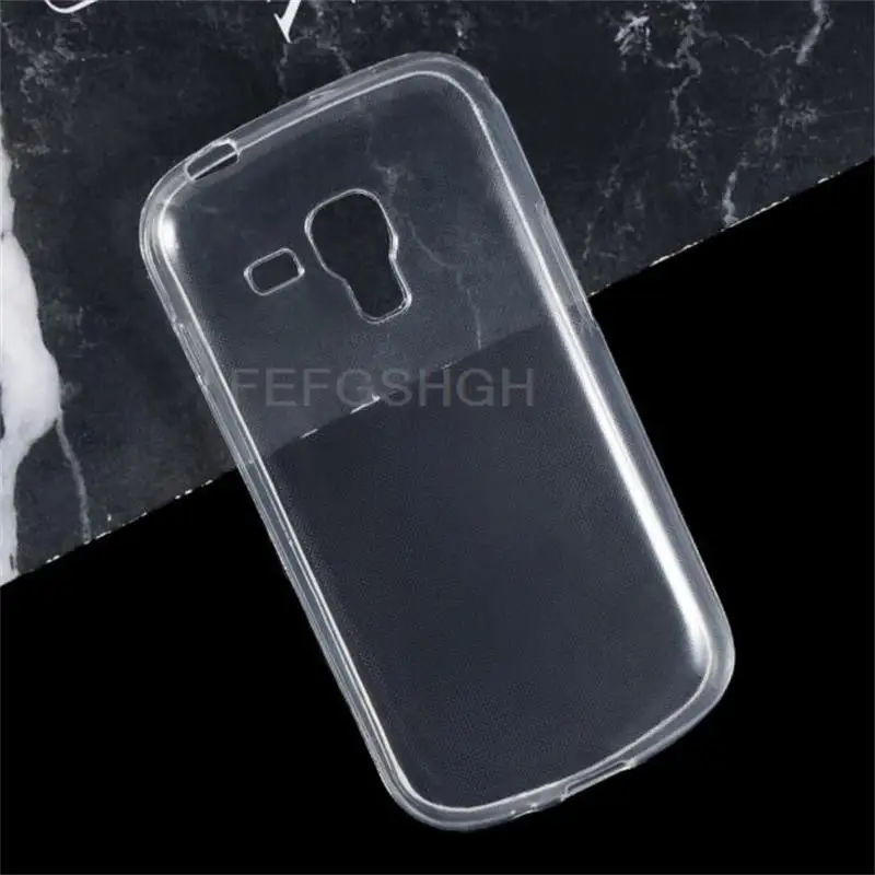 Anti-knock Soft TPU Phone Case For Samsung Galaxy S Duos S7562 GT-S7562 S7560 S7580 S7582 Silicone Cover Bumper Tempered Glass