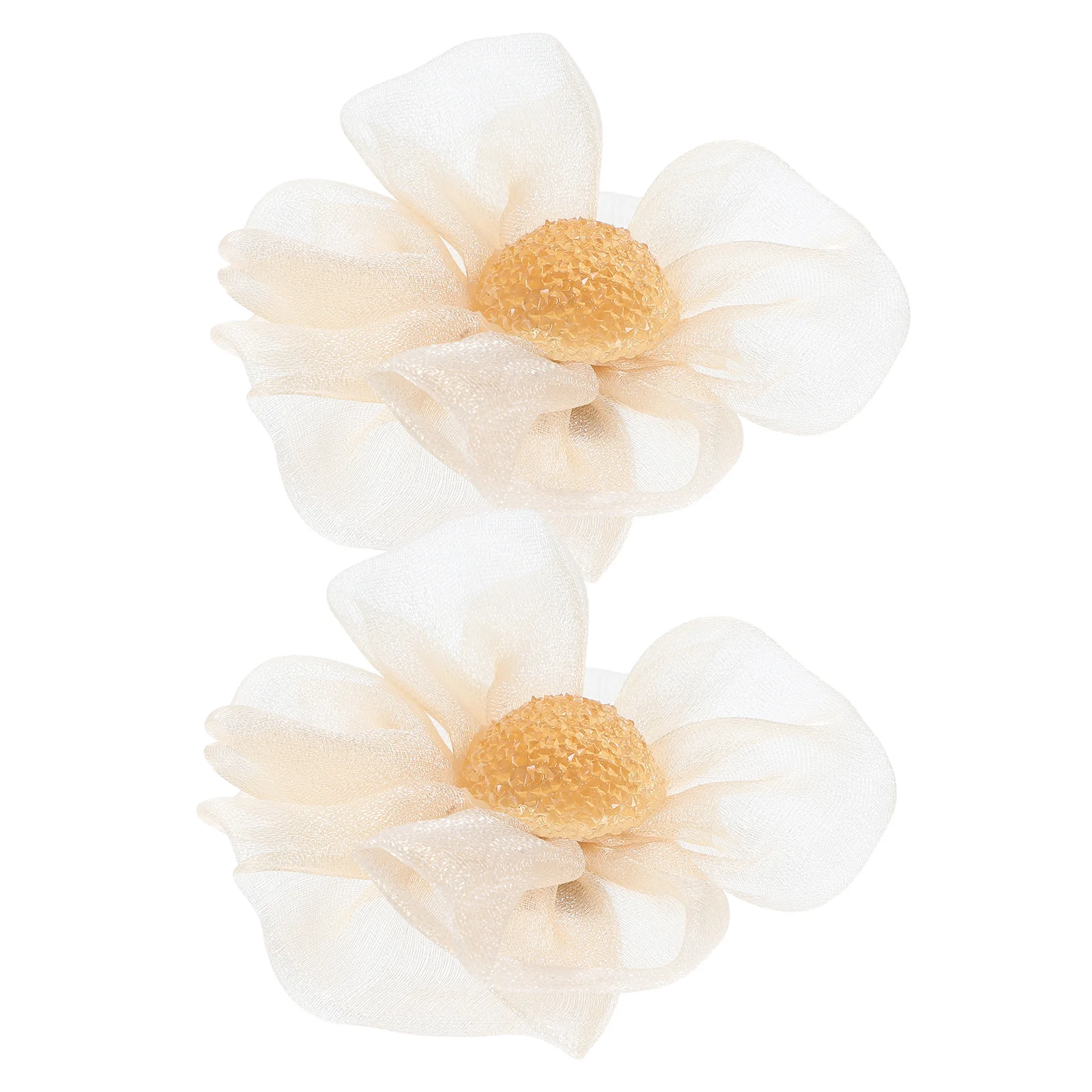 

2Pcs Detachable Fabric Flower Shoe Clips for High Heels Wedding Bridal Decorative Accessories Flower Buckle Charms