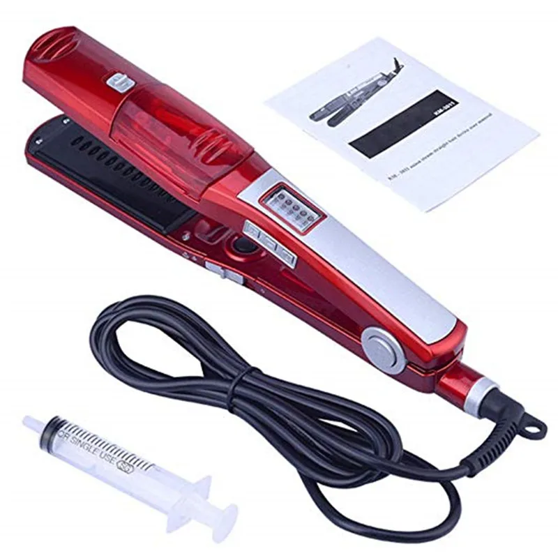 Portable electric ceramic liquid crystal display two-in-one steam hair dryer with multiple temperature control, suitable for both home and travel use