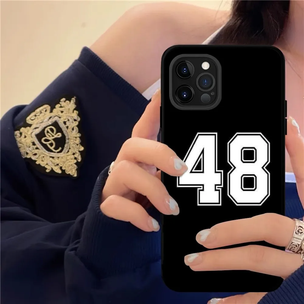 Number Football Phone Case Silicone Soft for iphone 15 14 13 12 11 Pro Mini XS MAX 8 7 6 Plus X XS XR Cover