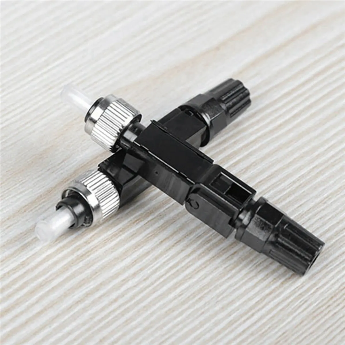 M09K 20Pcs FC Single-Mode Cold Splice Optical Fiber Cable Splice Connector Pre-Buried Fiber Optic Quick Connector