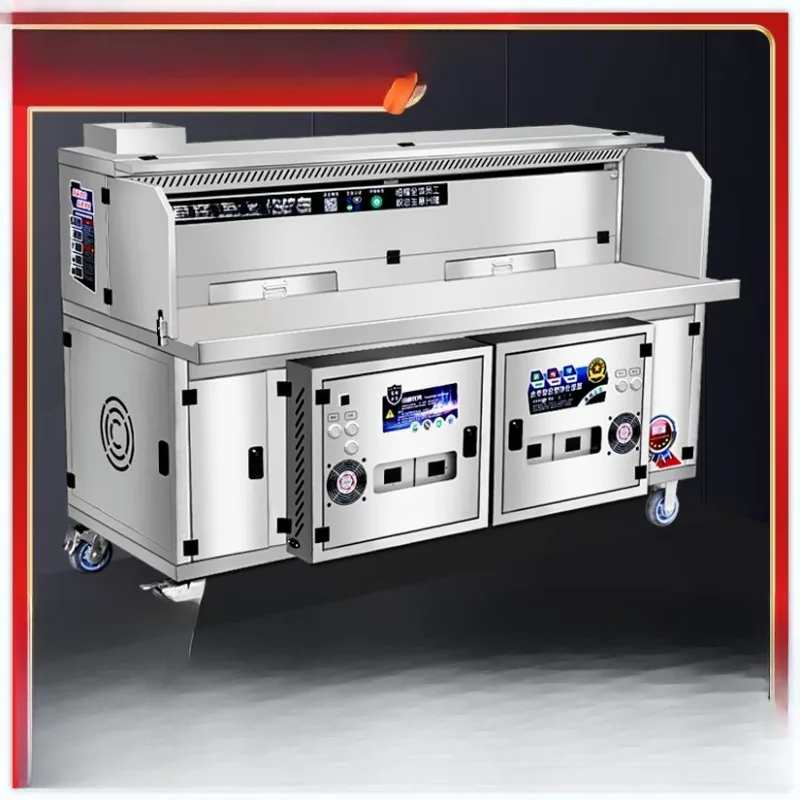No-cleaning real high-end hydropower composite smokeless purification barbecue