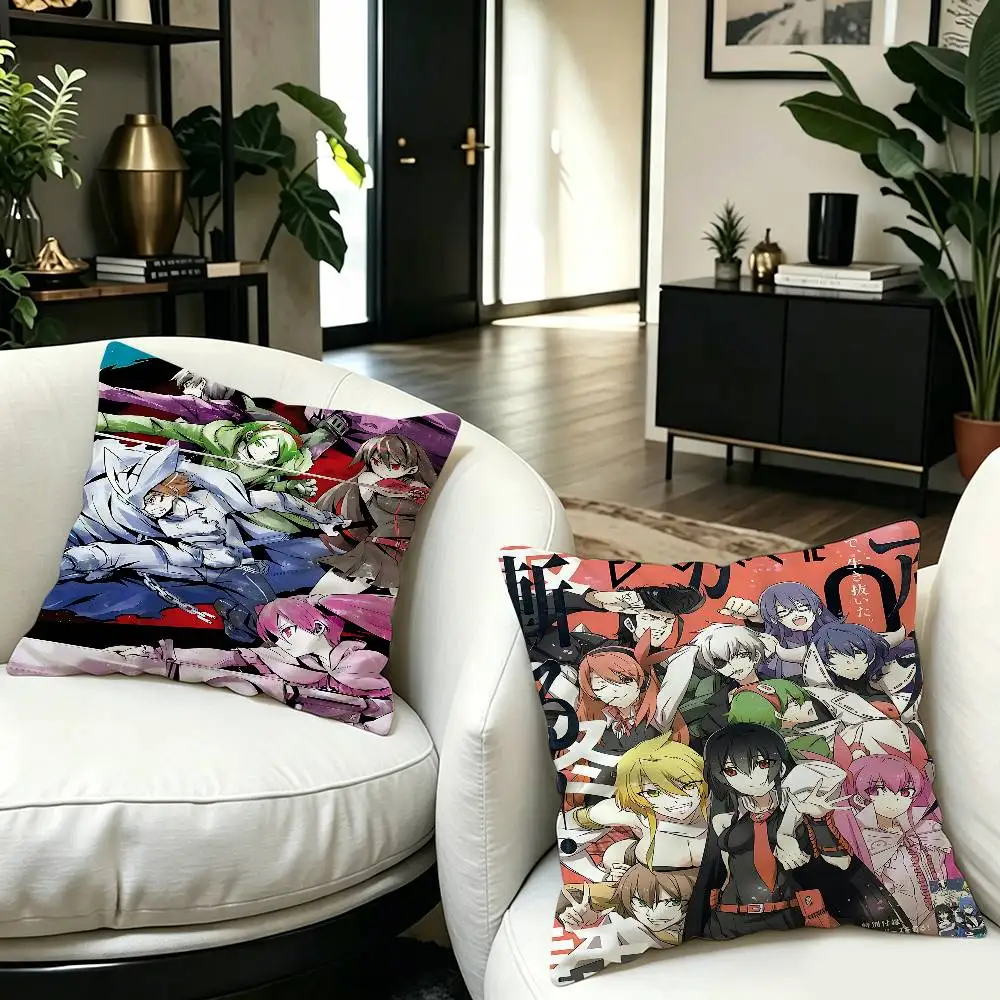 Anime A-Akame Ga Kill Cushion Cover Car Throw Pillow Case For Sofa Car Christmas Gift 40x40cm 45x45cm
