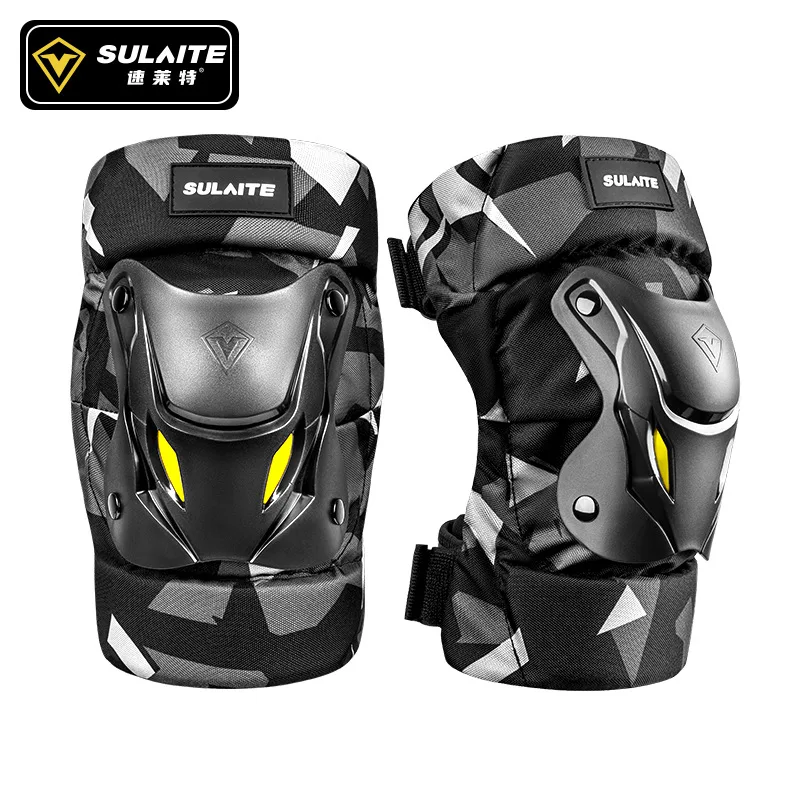 

SULAITE Motorcycle Knee Pad Elbow Protective Combo Knee Protector Equipment Gear Outdoor Sport Motocross Knee Protection