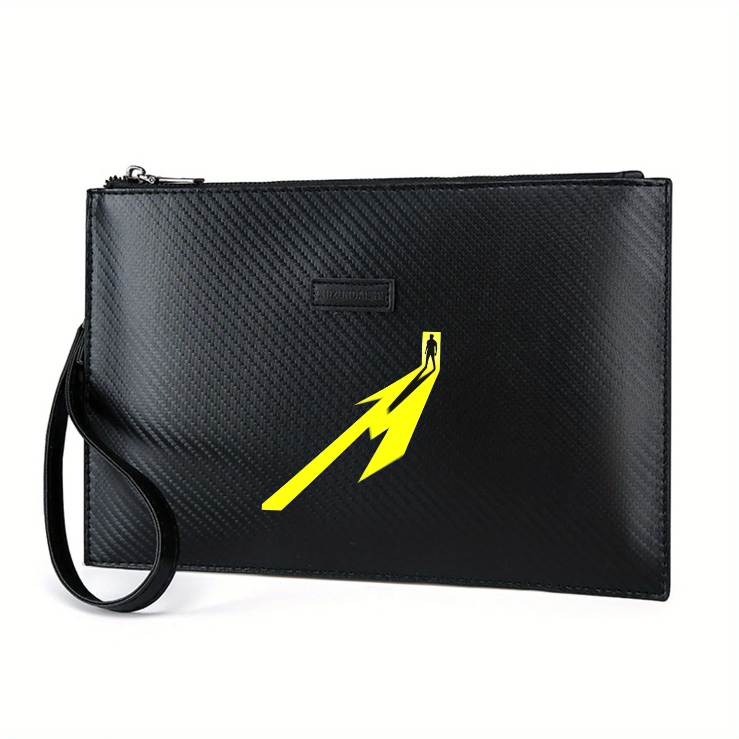 

Электрический дверной проем с силуэтом человека, яркий свет, элегантная мужская сумка из искусственной кожи с принтом, модная и практичная для повседневной носки