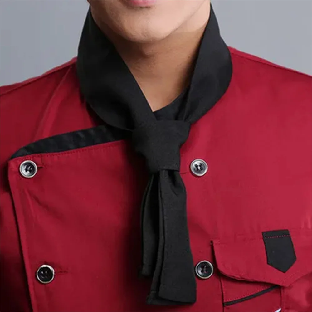 new Free Shipping High quality neckerchief hotel uniform chef uniform restaurant neckerchief cook scarf chef scarf