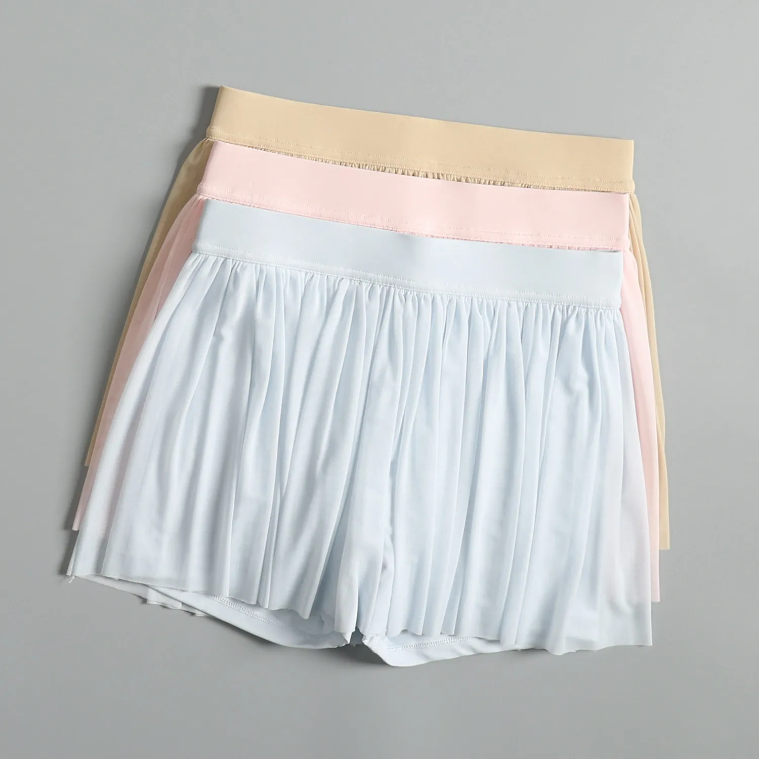 High-waisted slimming tennis skirt for women in summer anti-exposure running training cycling quick-drying skirt badminton