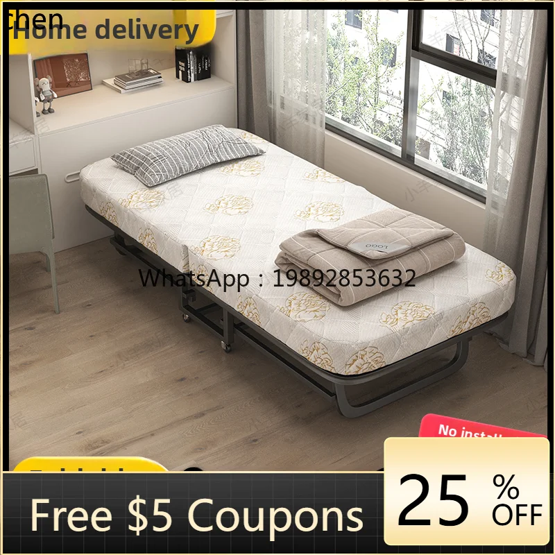 

Home Folding Bed Hotel No-Installation Rental House Adult Coconut Palm Office Companion Bed Simple Bed