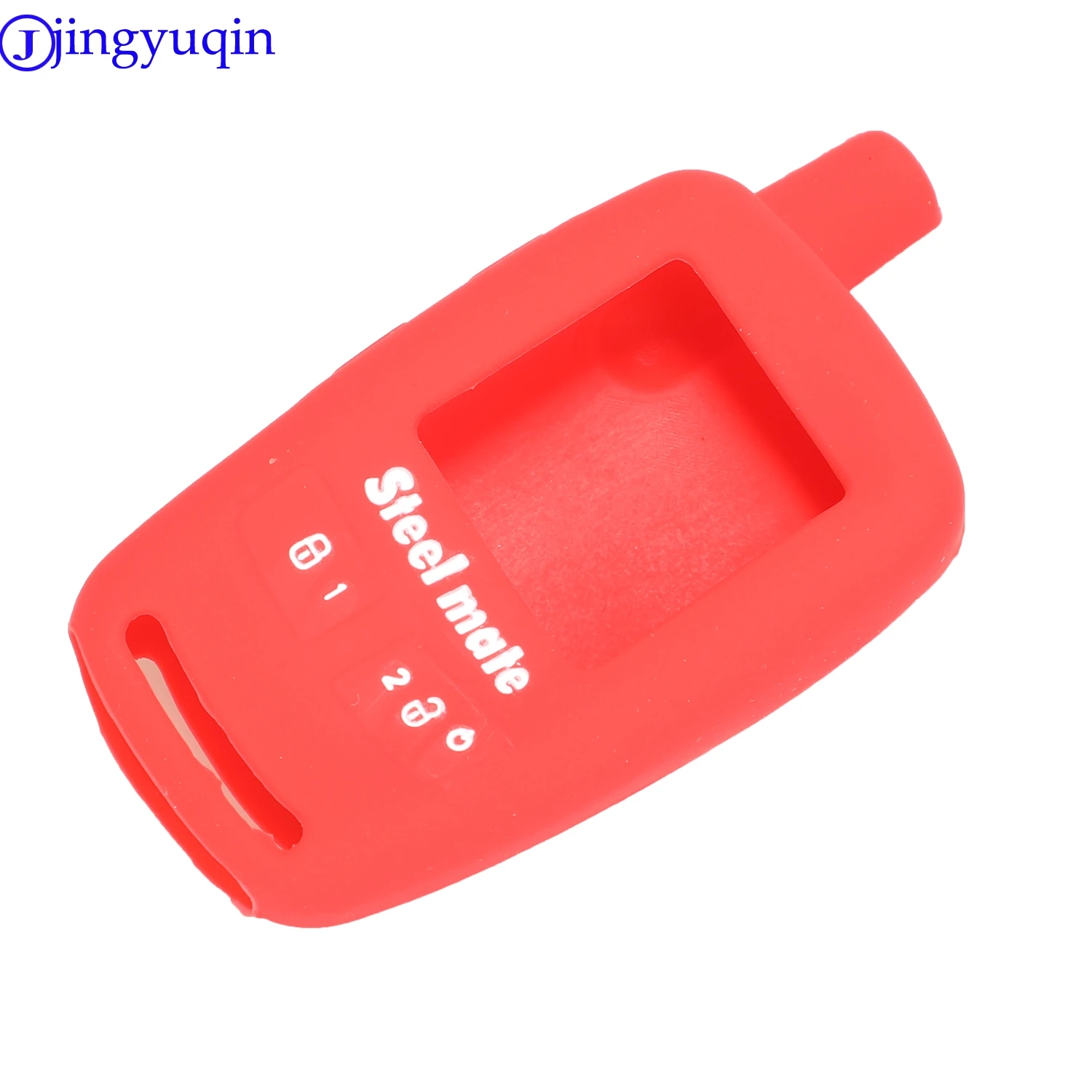 jingyuqin Remote Silicone Rubber Case For Matte Steel key Iron General Red Bat 8006 Car Alarm Remote Control Key