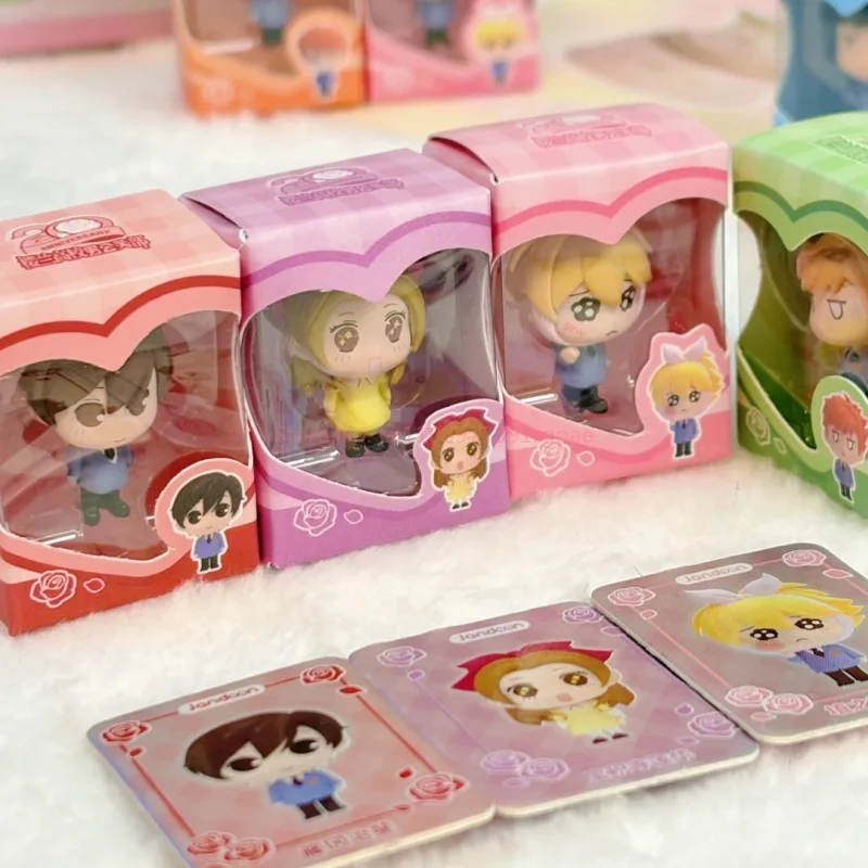 

New Hot Ouran High School Host Club Mini Rice Grain Doll Blind Box Cute Mini Anime Action Figure Desktop Ornamen Festival Gifts