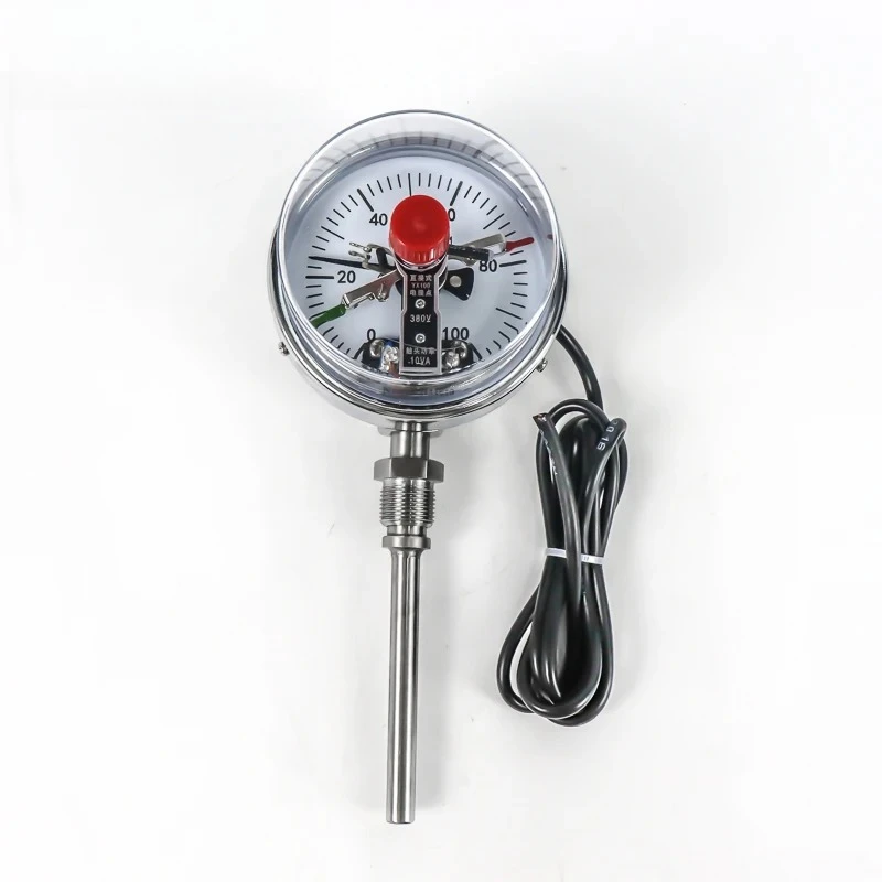 Electric Contact Bimetal Thermometer Explosion Proof Thermometer WSSX-411 Stainless Steel Industrial Pipeline Boiler Thermometer