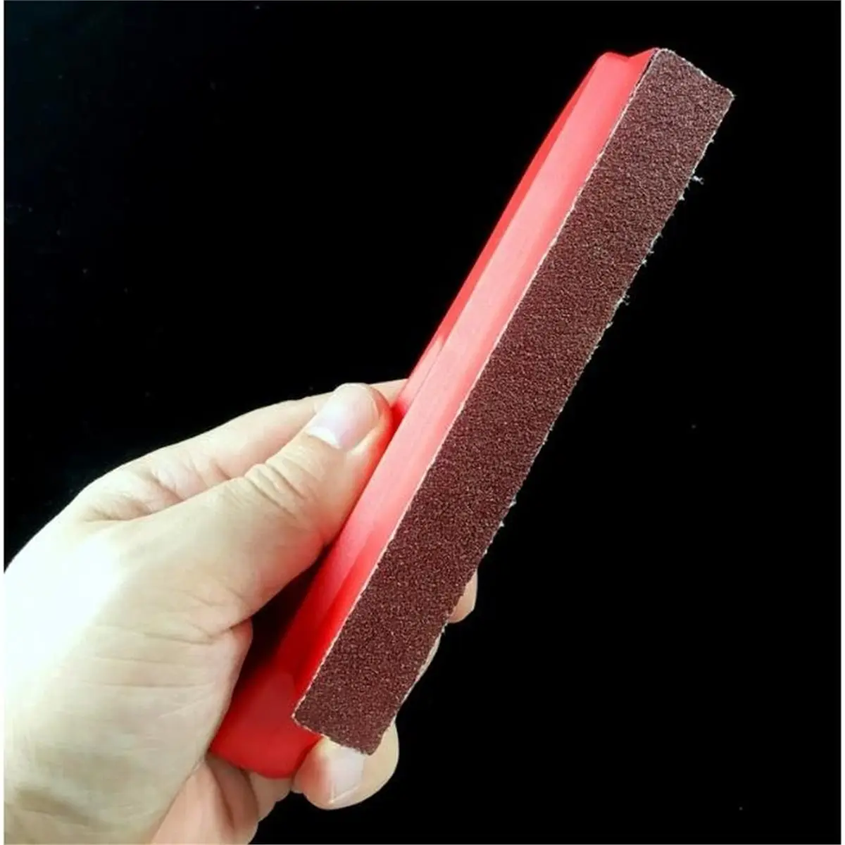 Hand-Held Groove Sander Tool with 30 Pcs Sandpaper Strips, Recessed Gaps Sanding File for Exterior Wall Faux Stone Paint