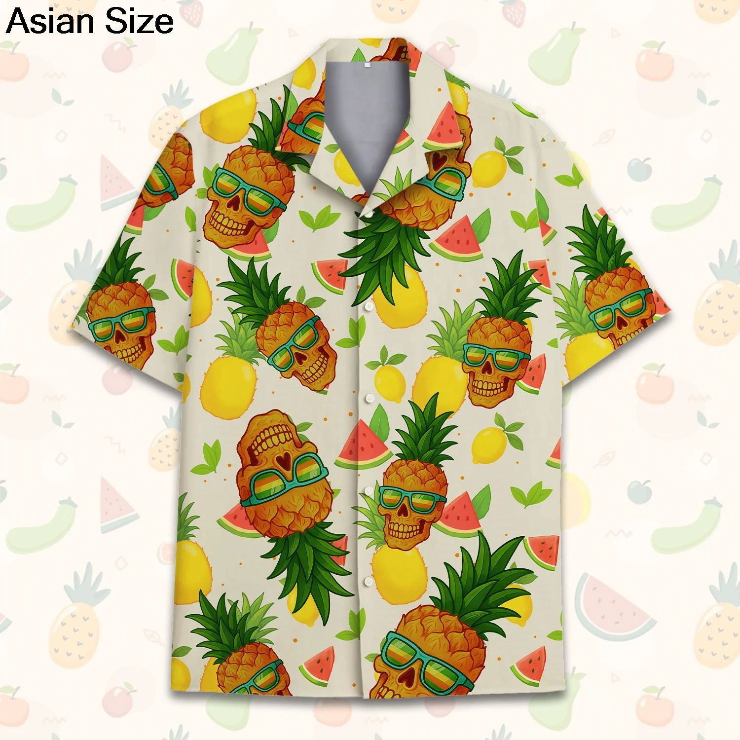 

Skull Pineapple Hawaiian Shirt Men Women Youth Clothing Vibrant Tropical Summer Shirts Perfect For Beach Vibe Blouses Unisex