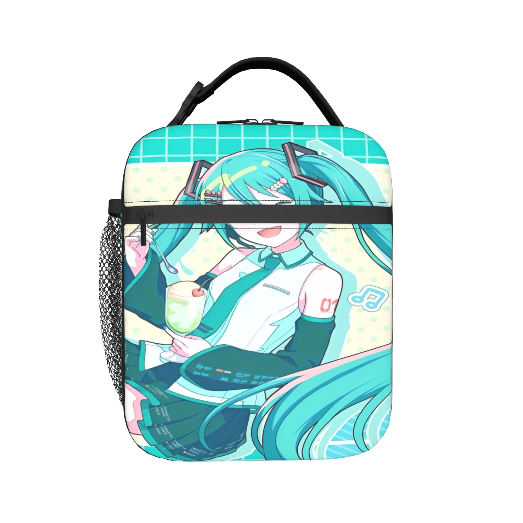 Insulated Lunch Boxes Hatsune Miku Product Storage Food Box INS Trendy Thermal Cooler Bento Box For School
