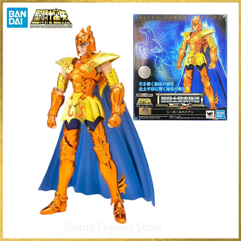 

Original BANDAI Saint Cloth Myth EX SeaHorse Baian Tamashii In Stock Anime Figures Model Toys