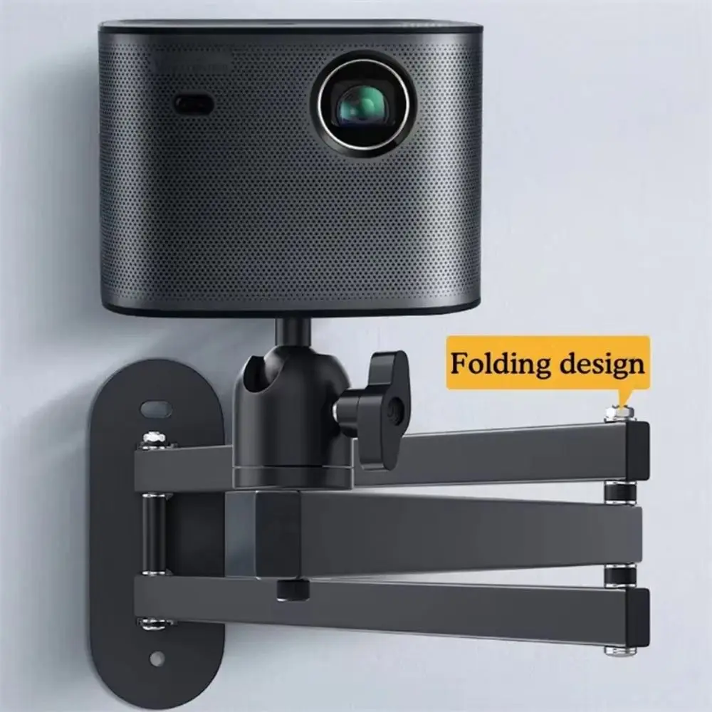 Multi-angle Adjustable Projector Stand 360 Degrees Rotation Carbon Steel Wall Mounted Bracket Universal for XGIMI/JMGO/Xiaomi
