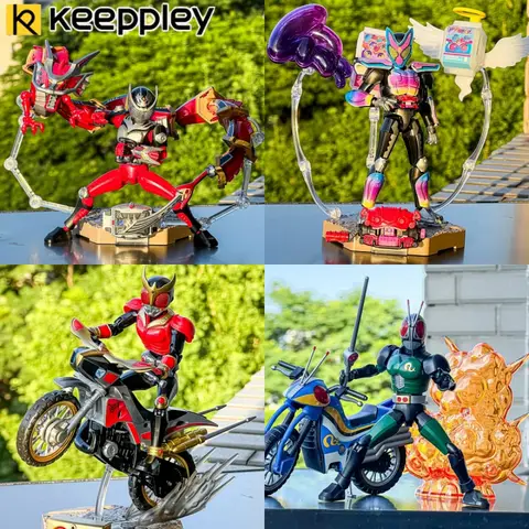 Keeppley Kamen Rider Kuuga Ryuki Deep Red Dragon Building Blocks Blind Box Genuine Figure Collectible Desk Decoration Gift Toy