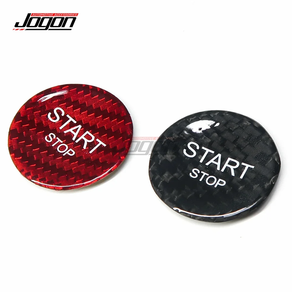 Real Carbon Fiber For Peugeot 308 408 508 3008 5008 For Citroen C3 C4 C5 DS3 DS4 DS6 Car Ignition Engine Start Stop Button Trim