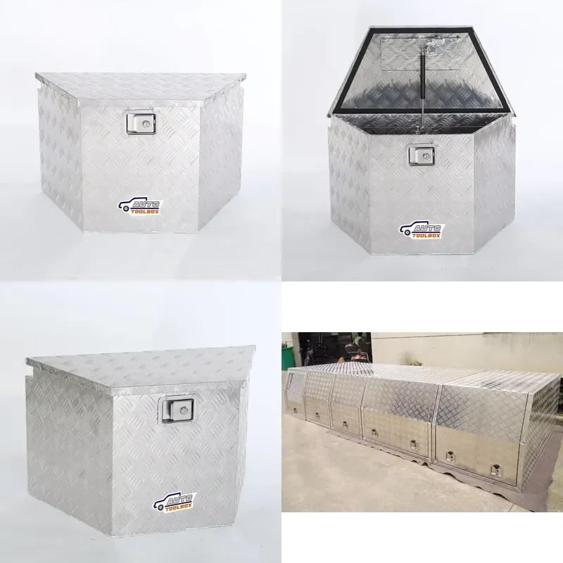 BH-X860TT Aluminum UTE Truck Tool Box for Pickup Trailer Heavy Duty Storage Chest Weatherproof Lockable Cargo Organizer
