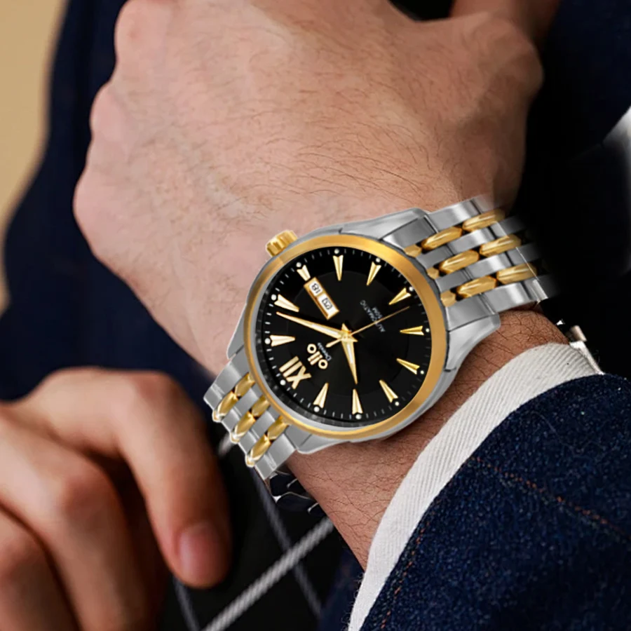 Deesio Automatic Mechanical Watches Sapphire Mirror Energy Storage 48H Waterproof Couple Watch relojes de pulsera mecánicos