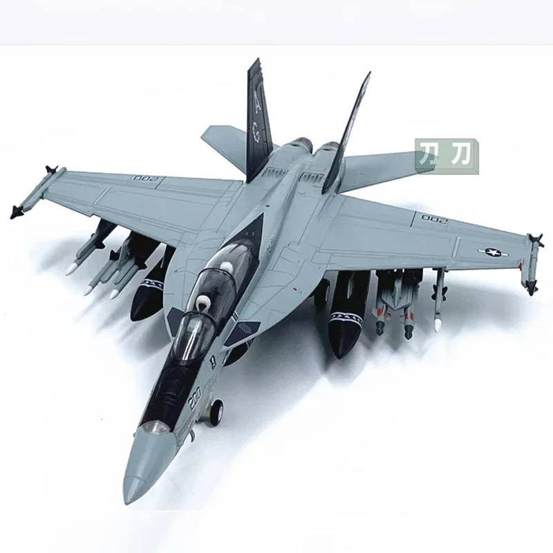 Diecast 1:72 Scale F/A-18F Super Hornet fighter Alloy Finished Aircraft Simulation Model Static Decoration Souvenir Gifts