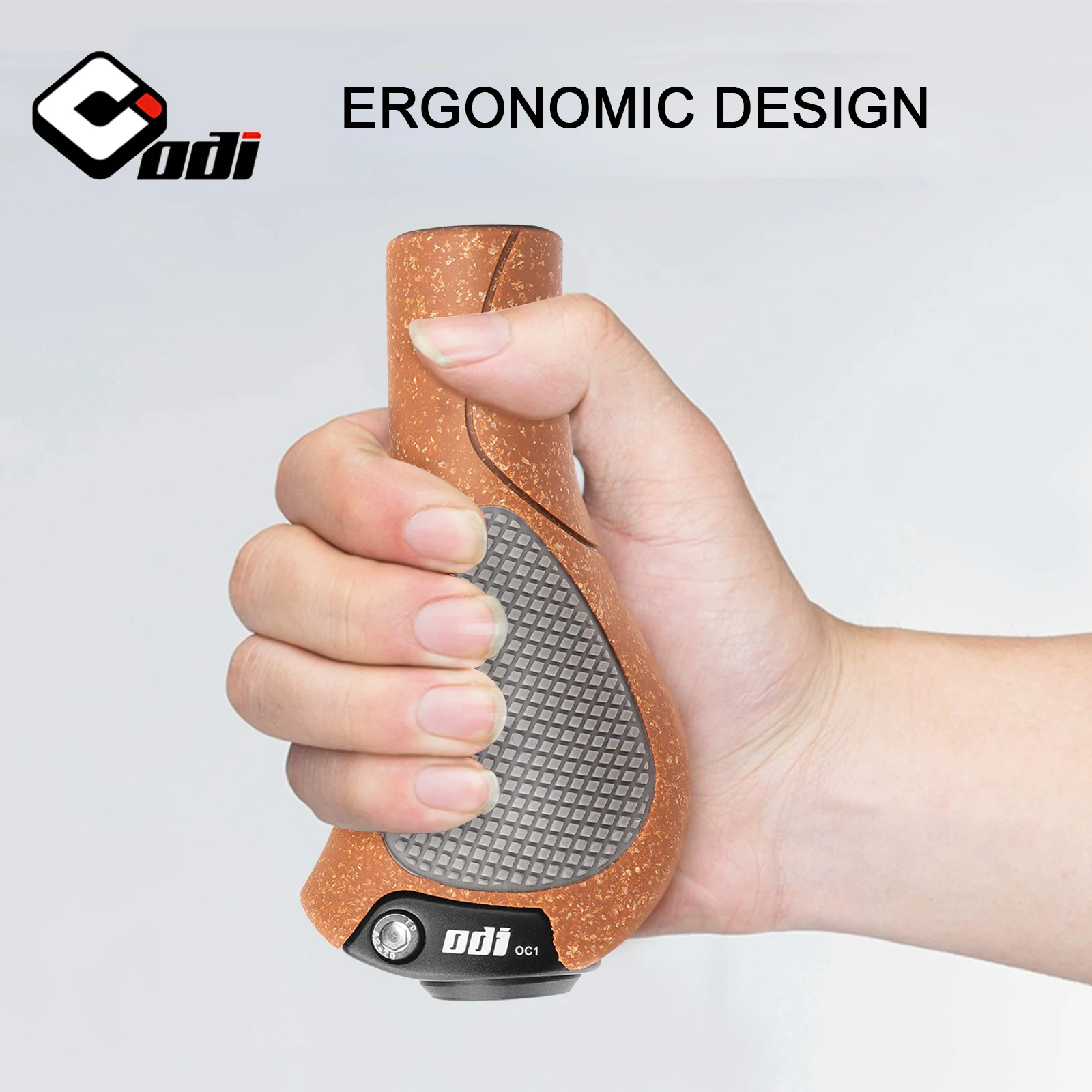 ODI OC1 Bicycle Ergonomic Oak Grips MTB Large Pad Bike Handlebar Cover Anti-Slip Grips  Cycling Rubber Ball Handle Accessories