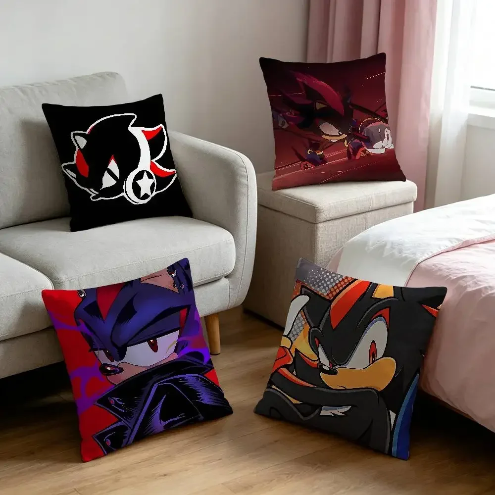 S-Shadows Customizable Square Pillowcases, Stylish And Soft, Perfect For Beds, Cars, And Sofas.
