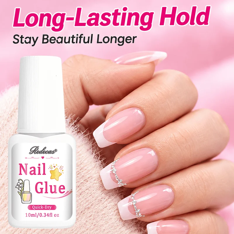 Extra Strong No Wipe Nail Glue, Quick Strong Nail Tips Adhesive, Repair Broken Nail Tips, Artificial Nail Glue, Craft Glue & Wax