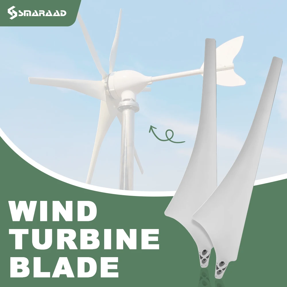 

High Strength Nylon Blades 530mm 550mm 580mm 630mm for Horizontal Wind Turbine 100W 200W 300W 400W DIY Blades for Wind Generator