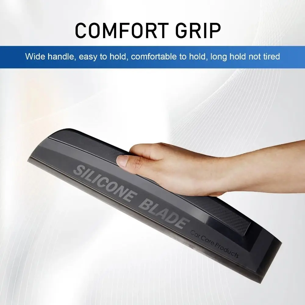 

Non-Scratch Silicone Water Wiper Flexible Quiet Window Cleaning Tool Easy to Clean Comfortable Grip Windshield Water Remover