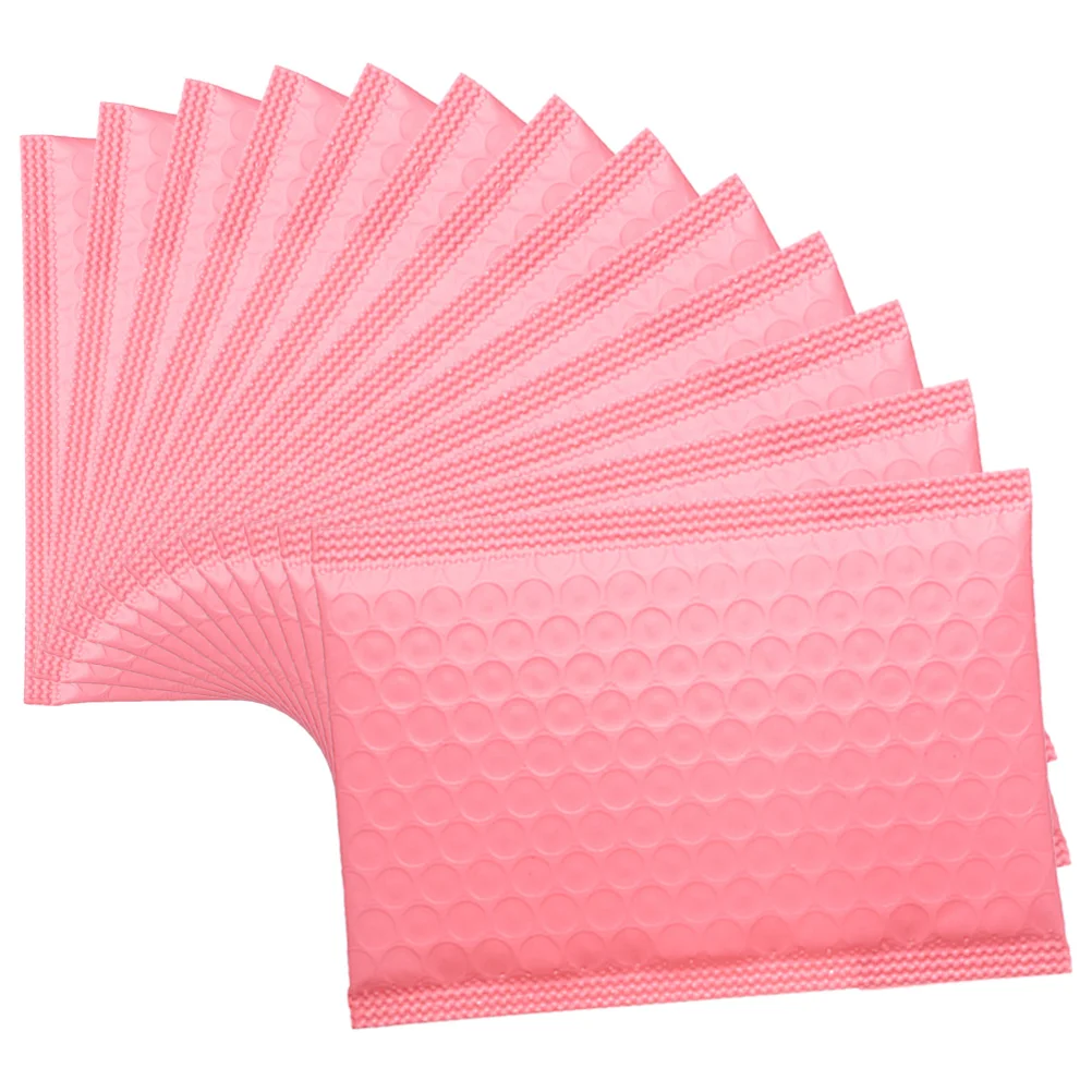 

50pcs Pink Coextruded Bubble Mailers Fast Sealing Adhesive Strip Heavy Duty Shipping Envelopes for Jewelry Books Cosmetics
