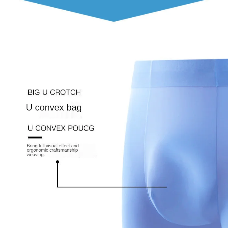 Xiaomi 4 pçs underwear masculino u convexo bolsa boxer dos homens de algodão calcinha masculina respirável boxer shorts plus size M-4XL
