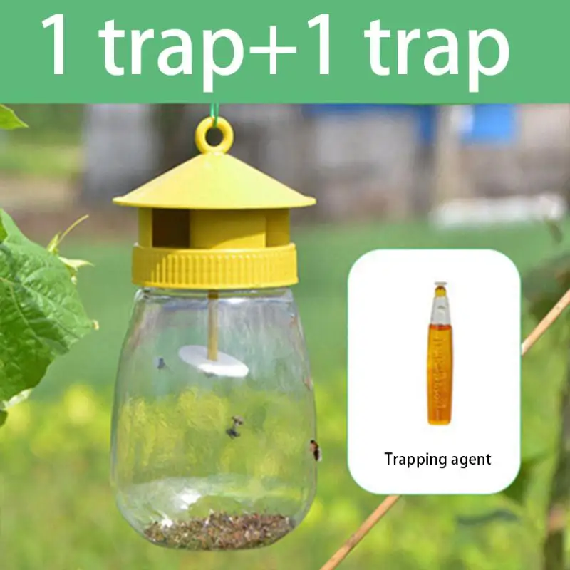 Gripper produk penangkap praktis, produk penjebak praktis 10/5/3/1 buah kebun sayuran Drosophila Trap drosofila yang mengandung