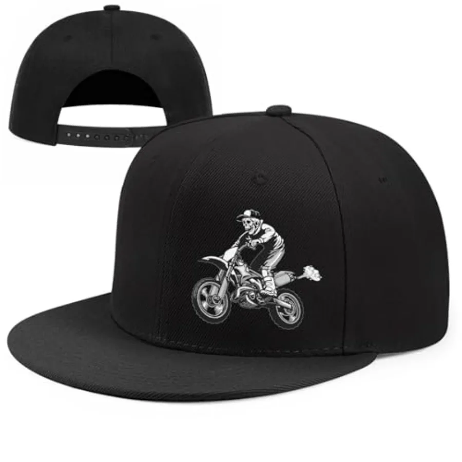 

Кепки Snapback для мотокросса, велосипеда, регулируемая бейсболка для мужчин, крутая мотоциклетная шапка со скелетом для мужчин, черная плоская бейсболка Trucker